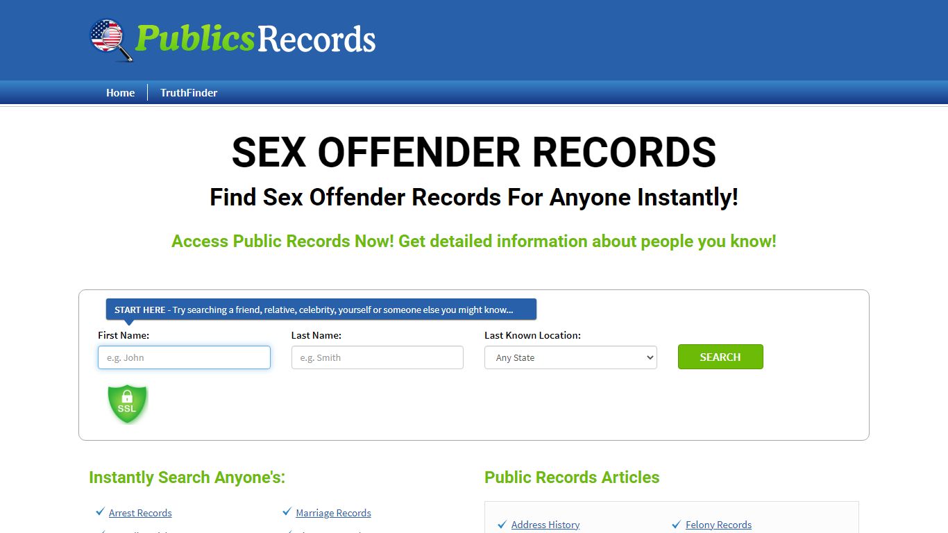 Find Sex Offender Records For Anyone